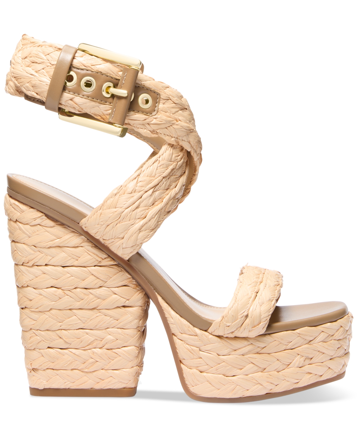 Michael Kors Michael  Women's Rhoda Platform Sandals In Natural