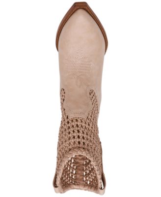 Women's Alessia Woven Pull-On Cowboy Western Booties