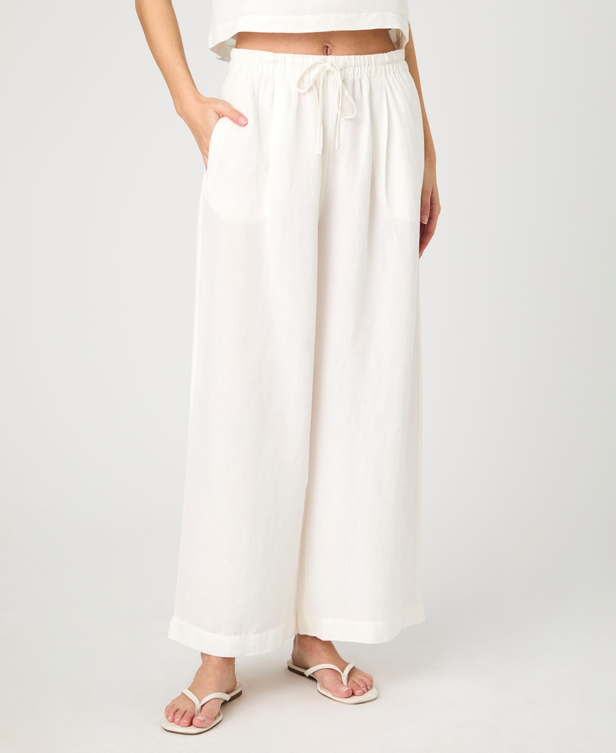 Women's Birdie Wide-Leg Trousers - Summer White