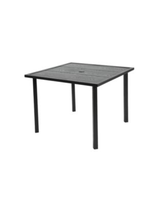 Streamdale 5-Pc Wicker Patio Dining Set, Steel Table, Umbrella Hole, for Backyard/Balcony