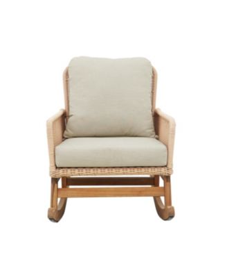 Streamdale Modern 3-piece outdoor set, rocking chairs, table, beige cushions