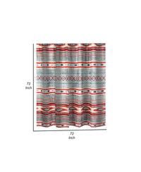 Decorative Shower Curtain – Boho Southwest Design on Microfiber
