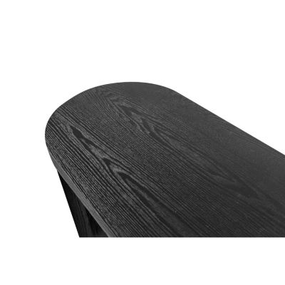 Streamdale 60" Entryway Table with Curved Legs (Black)