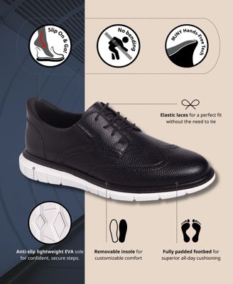 Men's Cloud Street Hands-Free Slip On Lightweight Leather Oxfords