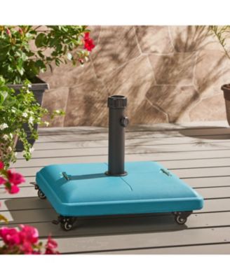 Streamdale Teal Concrete Umbrella Base - Outdoor Patio Stand