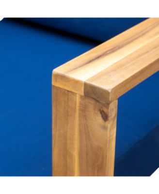 Streamdale Acacia Lounge Set, Chair & Ottoman, Patio/Balcony/Garden