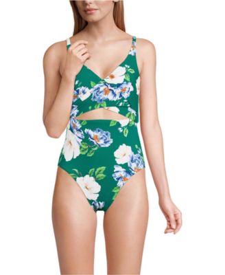 Women's Wrap Monokini High Leg One Piece Swimsuit