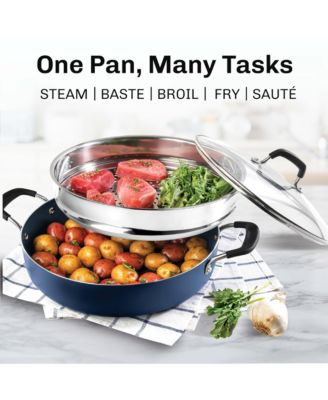 nonstick 5.5 Quart Everyday Pan with Steamer