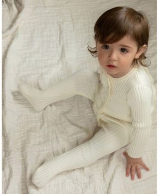 Baby Boys Sweater Rib Footie