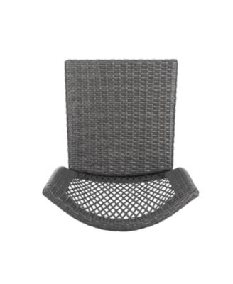 Streamdale Stackable Wicker Patio Chairs - Grey, Durable & Stylish