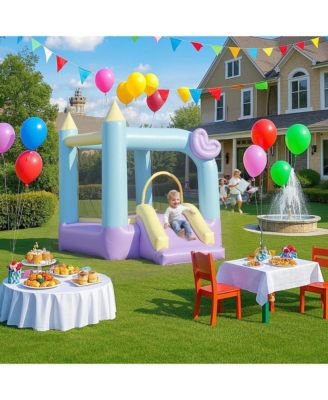 Bounce House, Inflatable Bouncer with Air Blower, 98" x 65" x 79"