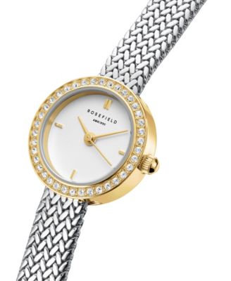 Mini Small Edit Women's Two Tone Stainless Steel Bracelet Watch 20.4mm