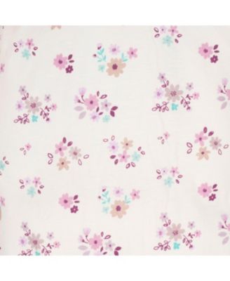 Baby Girls Sleep N' Play Pajamas, 4-pack