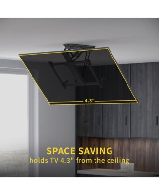 Motorized Ceiling Tv Mount For Tvs 32" - 70" Up To 77 lbs With Smart App and Remote