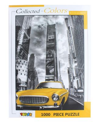 Collected Colors New York Taxi 1000 Piece Jigsaw Puzzle