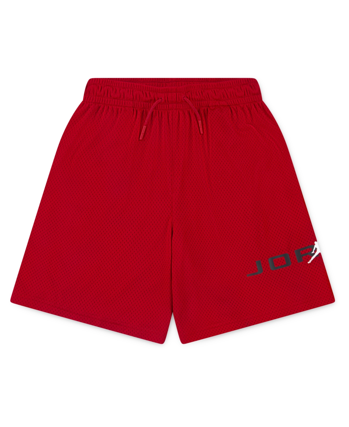 Jordan Big Boys Mj Baseline Mesh Shorts In Gym Red