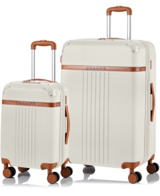 CHAMPS 2-Pc. Vintage Hardside Luggage Set - Macy's