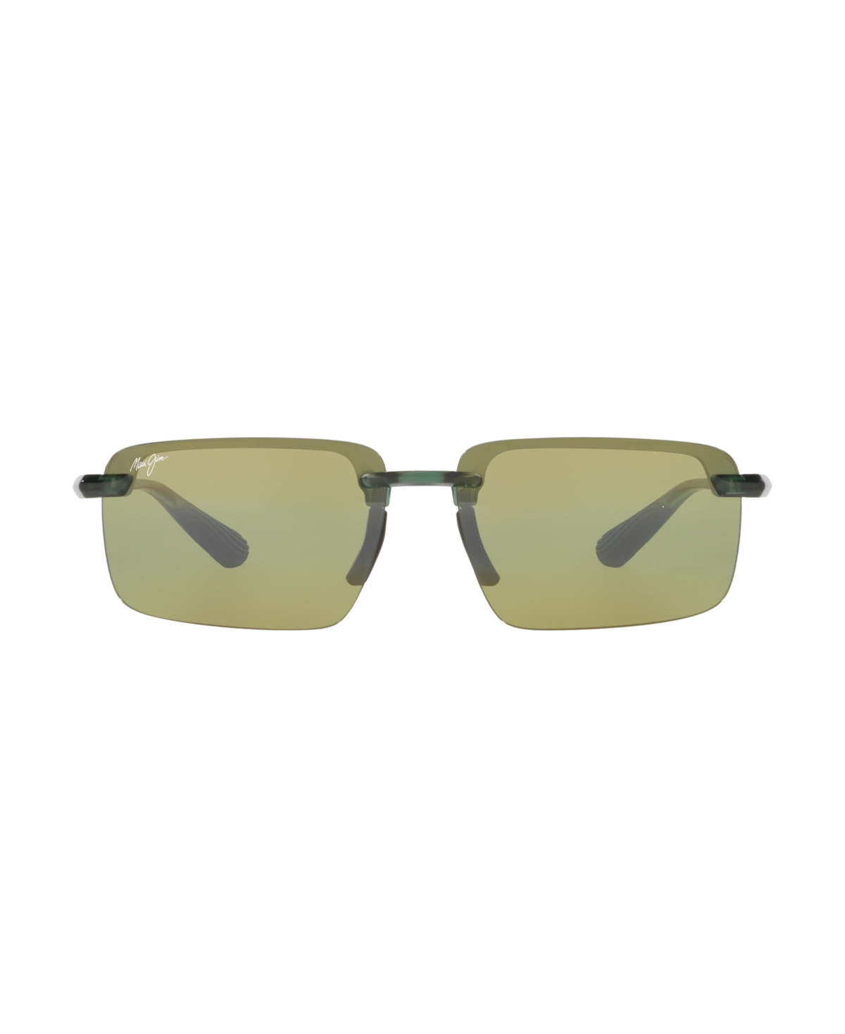 Maui Jim Unisex Laulima Polarized Sunglasses, Mj000749 In Green Shiny