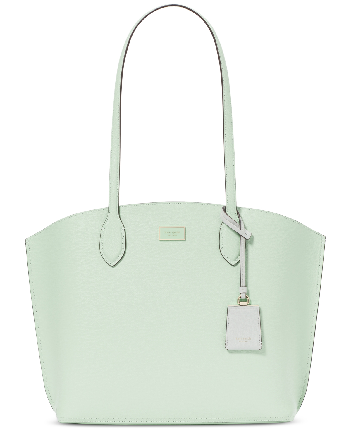 Suite Leather Tote Bag - Pistachio Ice