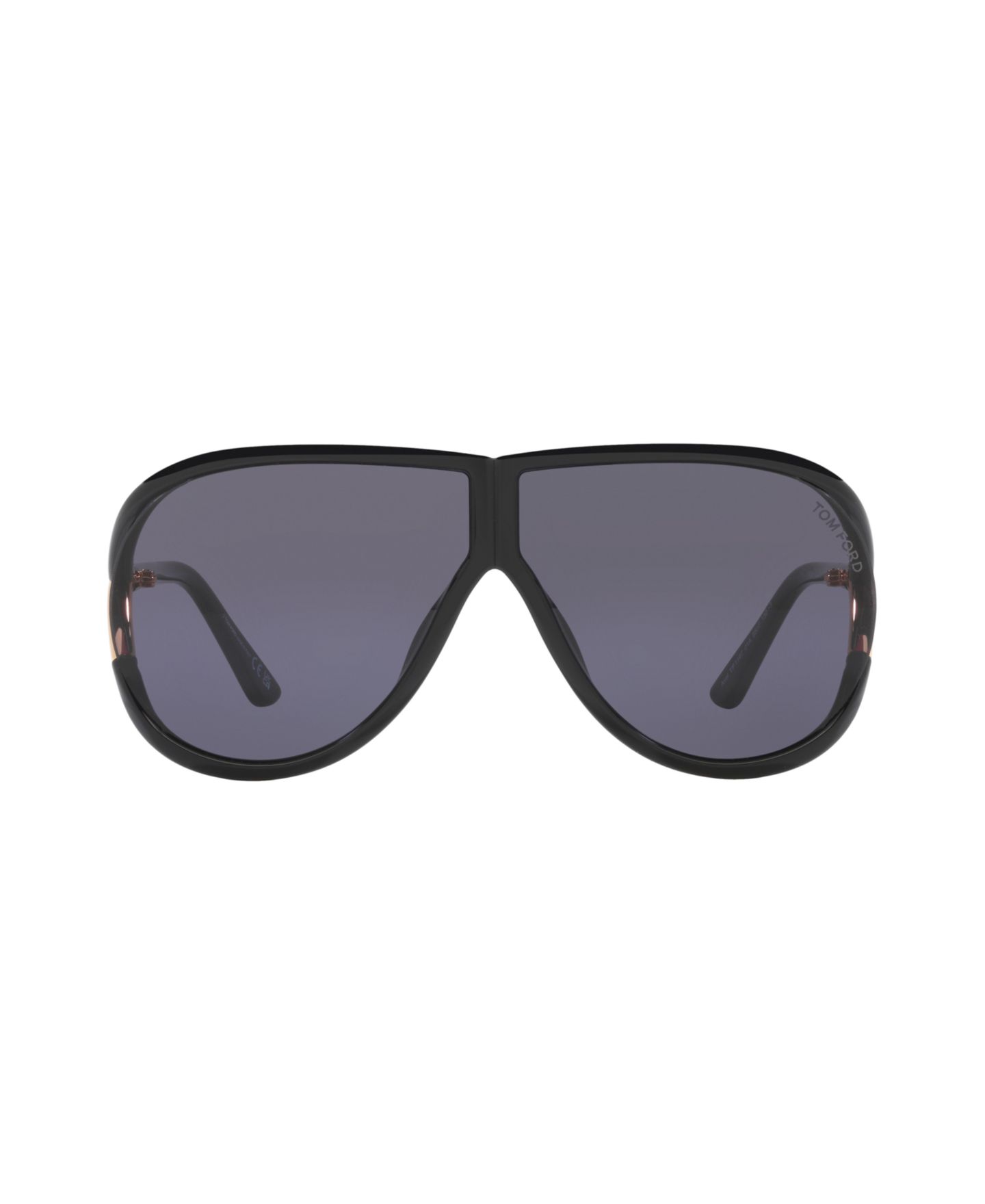 Солнцезащитные очки Tom Ford Unisex Large Sunglasses, FT1197 TR001938, цвет: Чёрный блестящий — фото 2