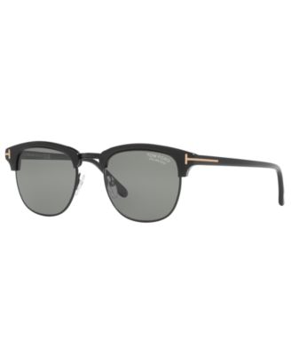 Tom Ford - Wipe clean Acetate Imported Frame Shape: Round Frame Material: Acetate  Gender: Male Eye/Bridge/Temple Width: 51/20/141 Polar  Best for Face Shape: Heart  Case or microfiber pouch included