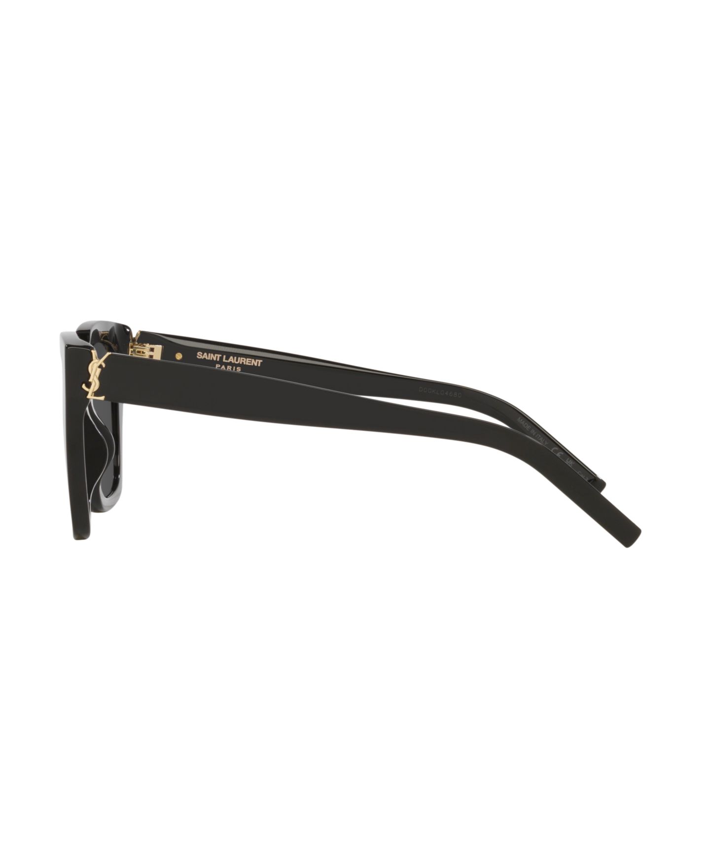 Женские солнцезащитные очки Saint Laurent Large Sunglasses, SL M143 YS000644, цвет: Чёрный — фото 3