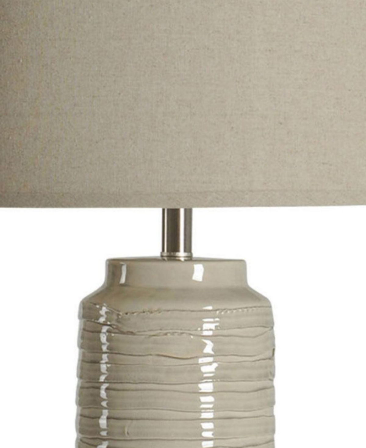 Shop Stylecraft Home Collection 39" Anastasia Modern Ceramic Table Lamp In Off-white