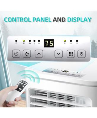 Portable Air Conditioner 8000 BTU, Remote Control, Fan Mode, Cools 350sq. ft, 24 Hour Timer, Quiet Operation,Window Fan, 2 Speed for Bedroom Office Home Dorm