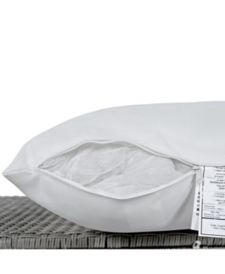 Streamdale 5-Piece Patio Rattan Sofa Set, L-Shape, Extendable Tables, Washable Covers, White