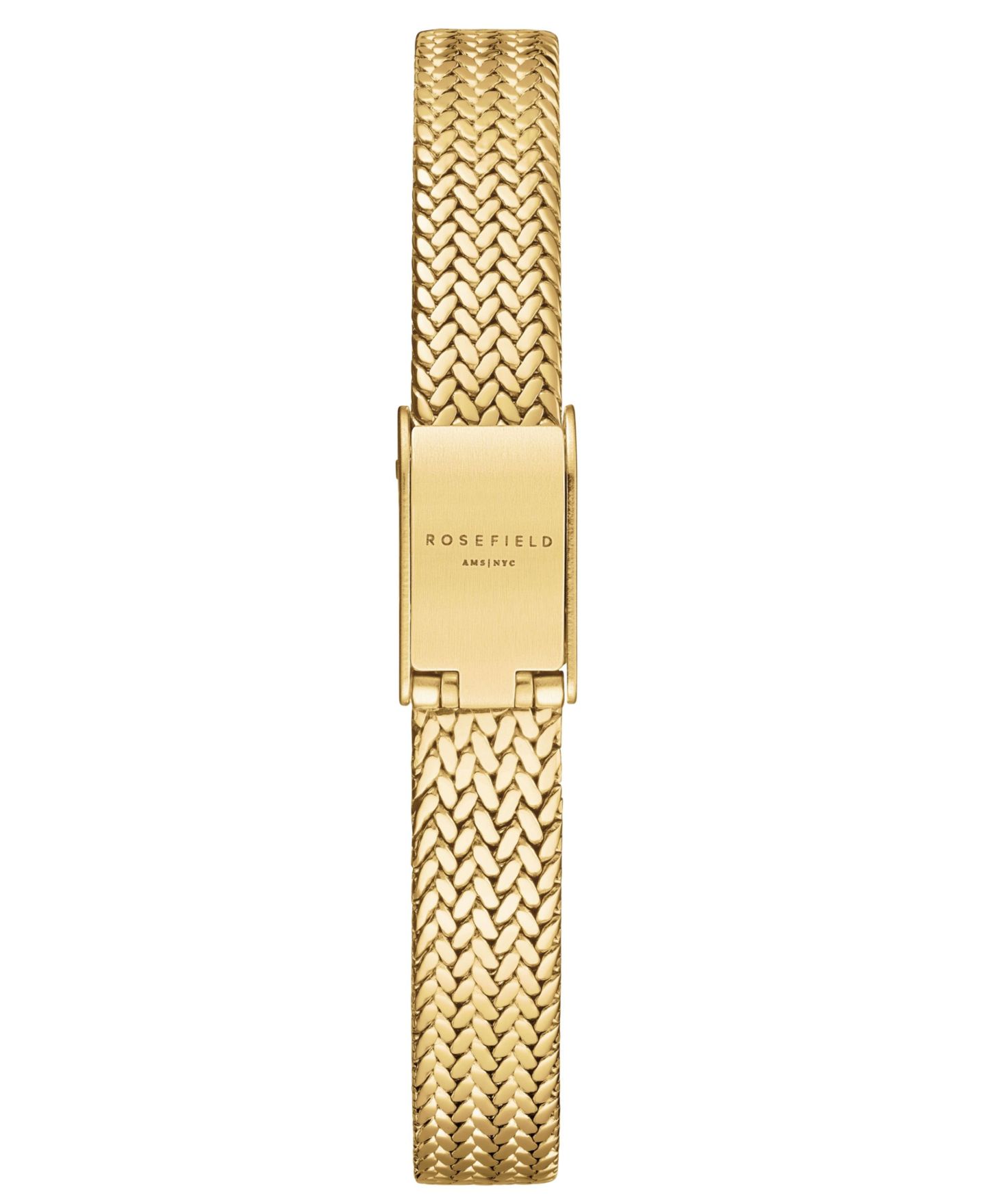 Женские часы Rosefield Mini Oval Gold Tone Stainless Steel Bracelet Watch 22mm — фото 4