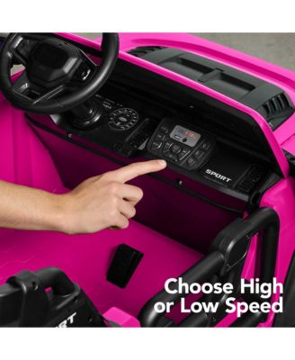 Kids 24V 2-Seater Electric Ride-On Car Truck w/ Parent Control, Bluetooth, LED Lights