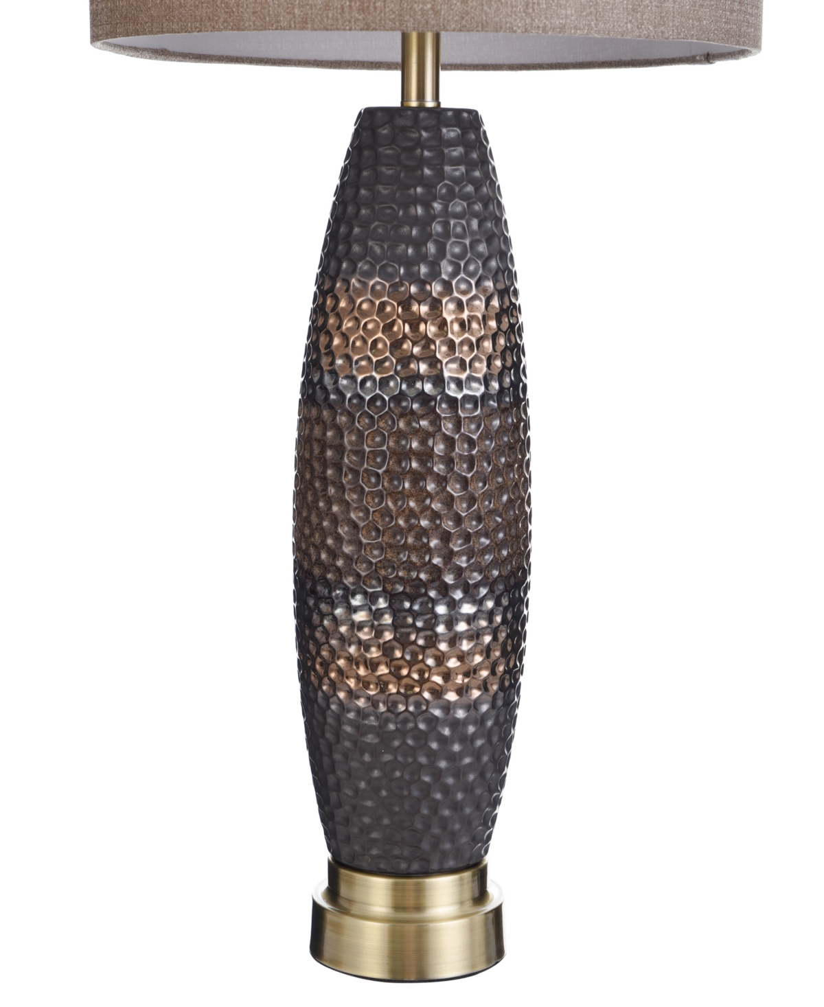 Stylecraft Home Collection 37" Laughlin Ceramic Table Lamp In Charcoal