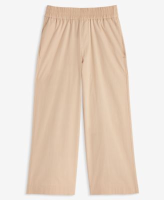 Women's High-Rise Cropped Wide-Leg Pants, Exclusively at Macy's