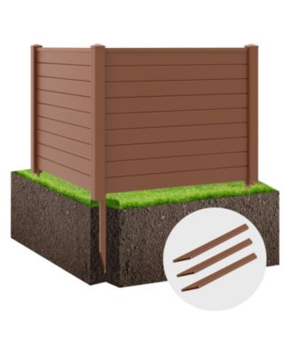 Outdoor Privacy Screens Fence Panels with Long Stakes Durable and Secure Garden or Patio Dividers