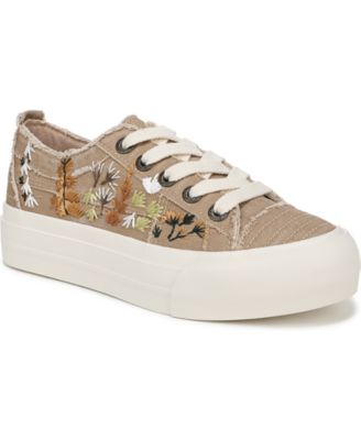 Women's Sadie-Sun Embroidered Lace Up Platform Sneakers