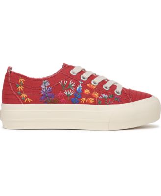 Women's Sadie-Sun Embroidered Lace Up Platform Sneakers