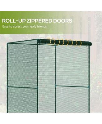 Walk-in Mini Greenhouse for Compact Gardening and Plant Protection