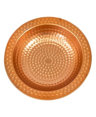 Outdoor Deck-Mounted Bird Bath or Bird Feeder with Copper Finish - 12"