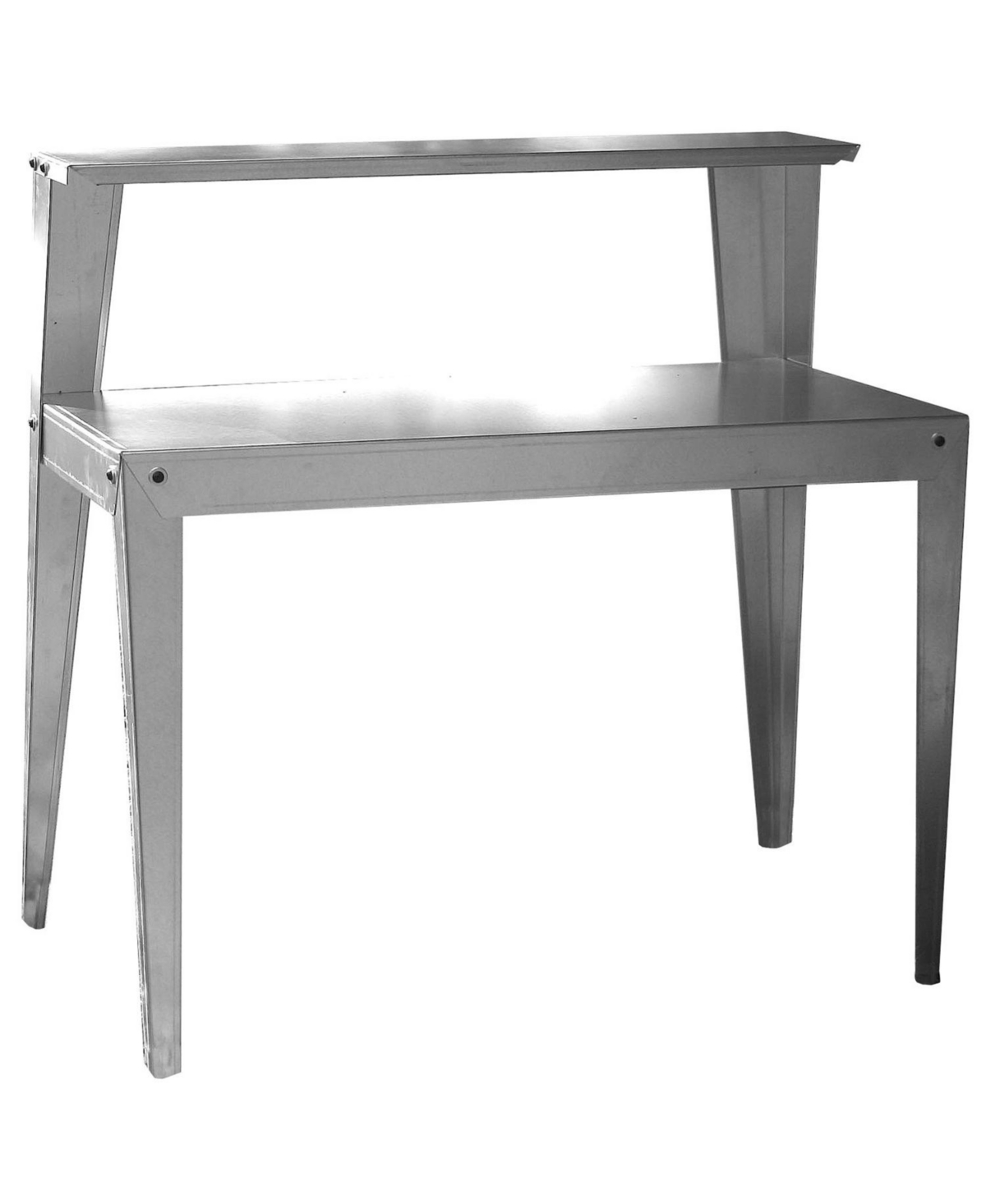 24 x 44 inch Galvanized Steel Top Utility Table Workbench Potting Bench - Silver