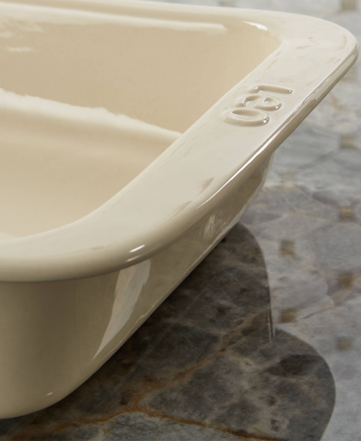Berghoff Balance 4.4 Quart Stone Baking Dish In Moonbeam Cream