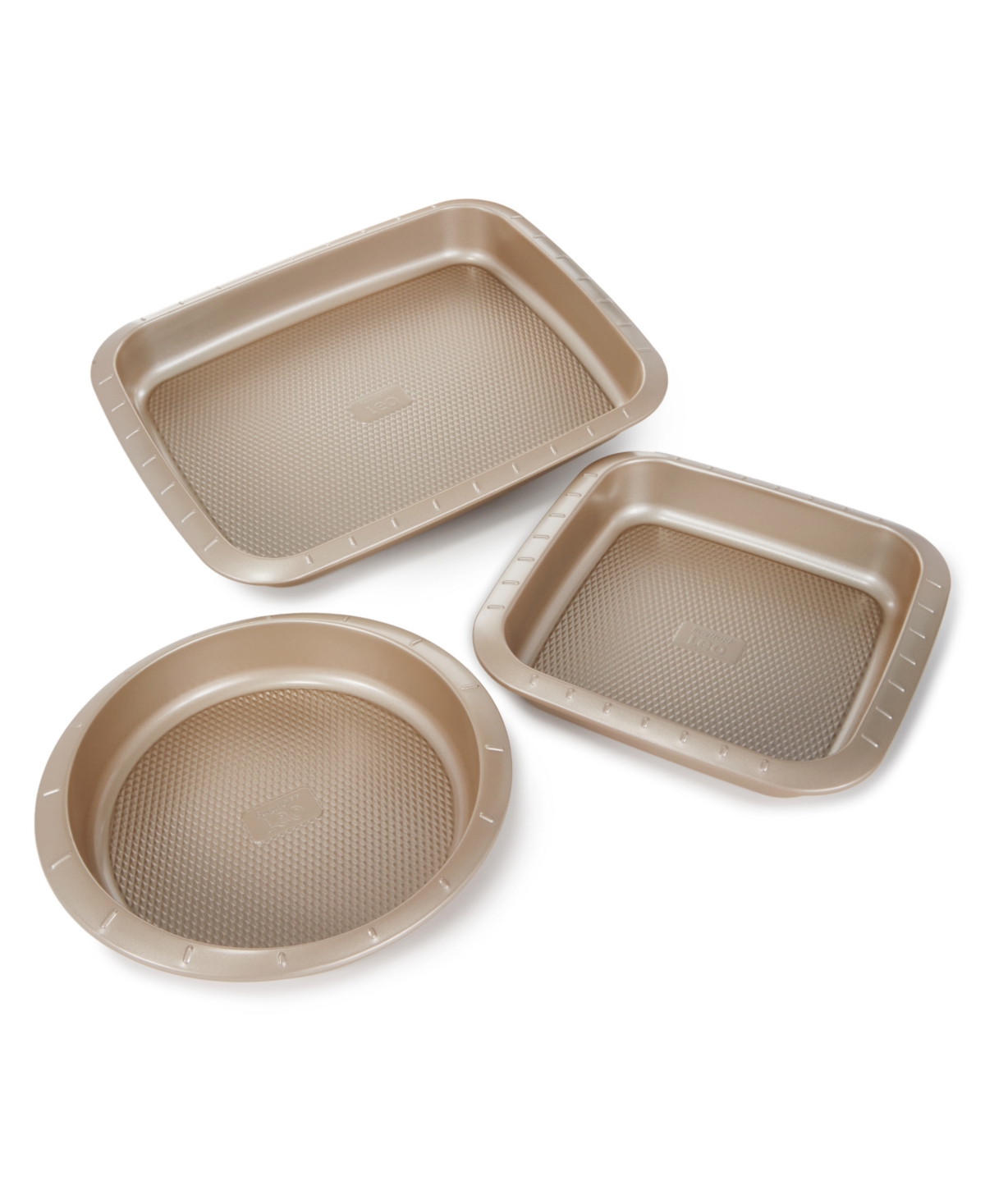 Berghoff Balance 3-pc. Nonstick Carbon Steel Cake Pan Set In Latte Brown
