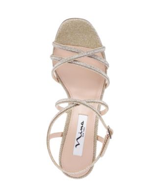 Women's Anna Crystal Embellished Strappy Dress Sandals