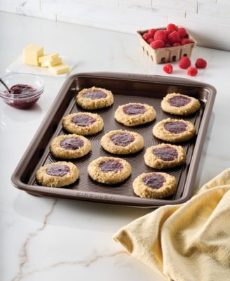 Symmetry Nonstick Chocolate Brown 10" x 15" Cookie Pan