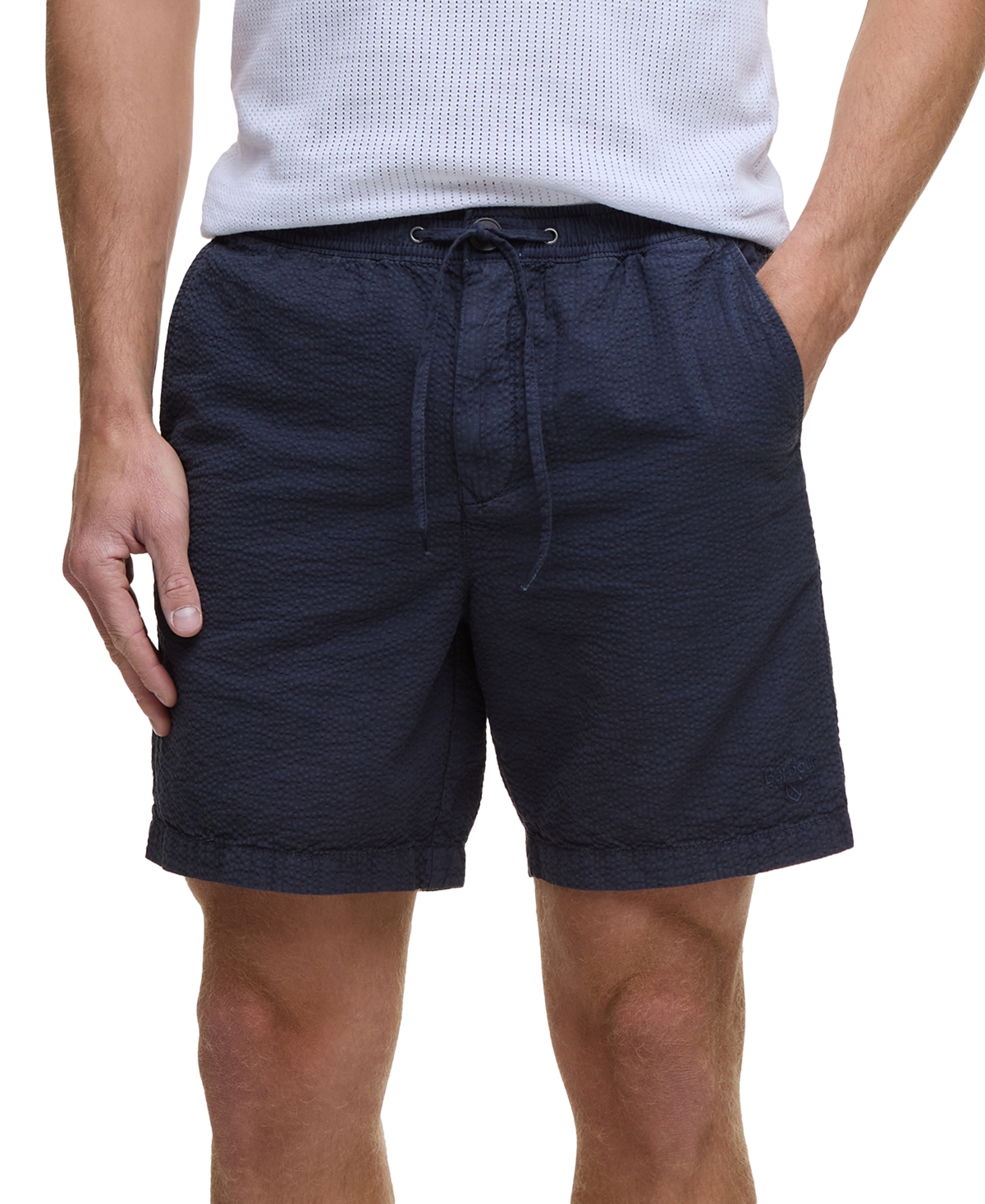 Barbour Men's Relaxed-fit Seersucker Shorts