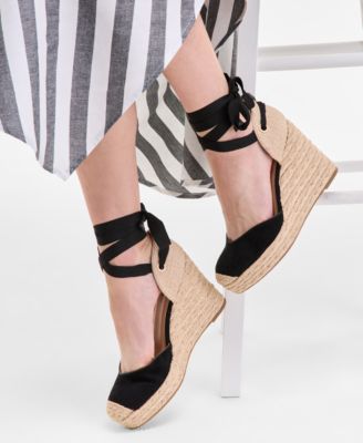 On 34th Womens Cropped Bubble Hem Tank Striped Maxi Skirt Melindaa Espadrille Wedge Sandals Exclusively At M
