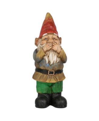 Three Wise Garden Gnomes - Hear, Speak, and See No Evil Set - Outdoor Lawn Statues