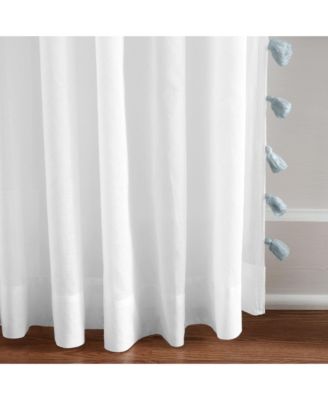 Bianca Semi-Sheer Window Curtain with Tassels