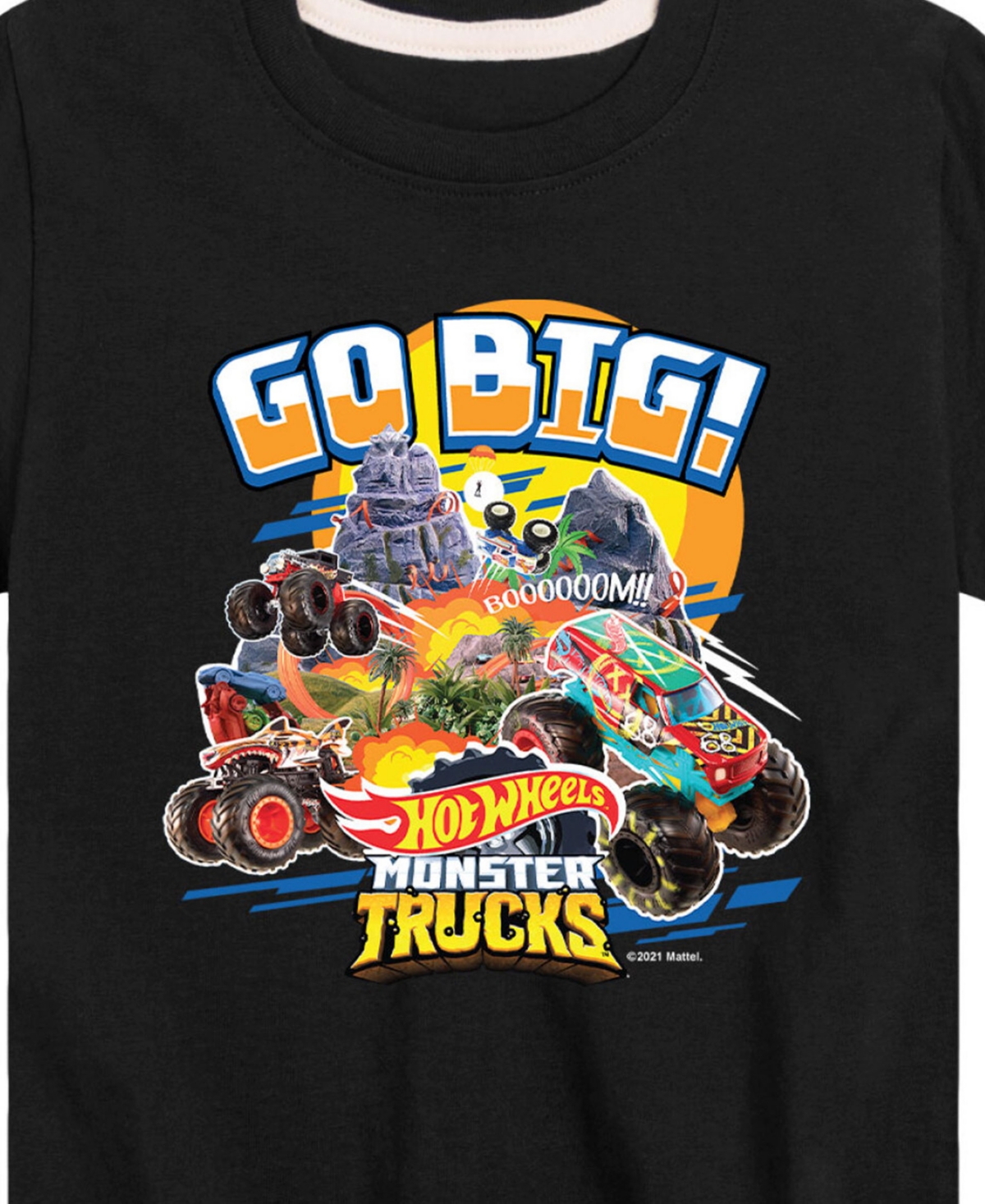 Hot Wheels Toddler Boys  Go Big Graphic T-shirt In Black