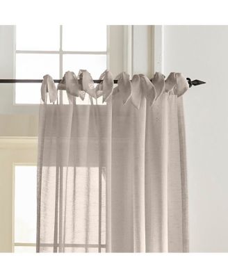 Vienna Tie-Top Sheer Window Curtain