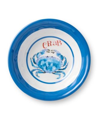 Beach House Crab Melamine 6-Pc. All-Purpose Bowls, Service For 6